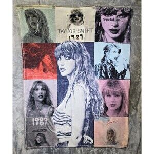 Taylor Swift Throw Blanket 36x48 Album 1989 Lover Reputation Soft Fleece